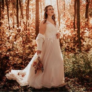 Bridal size 18 wedding dress.